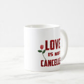 Liebe wird nicht abgebrochen kaffeetasse (VorderseiteRechts)