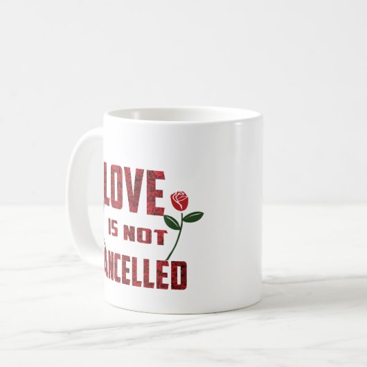 Liebe wird nicht abgebrochen kaffeetasse (Vorderseite Links)