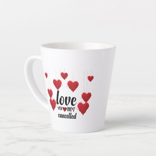 Liebe wird nicht abgebrochen milchtasse (Linke Ecke)