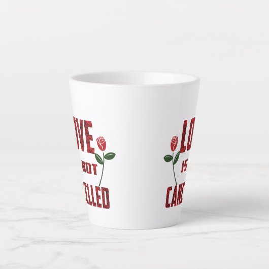 Liebe wird nicht abgebrochen milchtasse (Vorderseite)