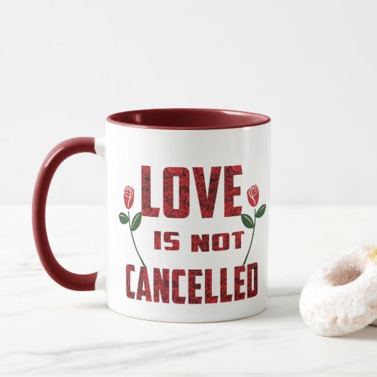 Liebe wird nicht abgebrochen tasse (Mit Donut)