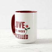 Liebe wird nicht abgebrochen tasse (Vorderseite Links)