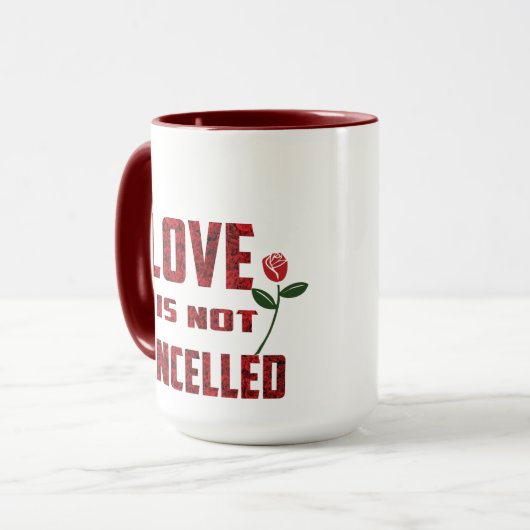 Liebe wird nicht abgebrochen tasse (Vorderseite Links)
