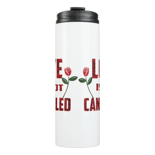 Liebe wird nicht abgebrochen thermosbecher (Vorderseite)