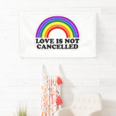 Liebe wird nicht im Monat des Rainbow LGBT Pride a Banner (Insitu)