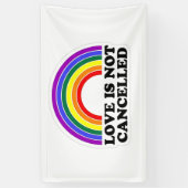 Liebe wird nicht im Monat des Rainbow LGBT Pride a Banner (Vertikal)