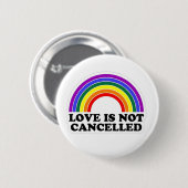 Liebe wird nicht im Monat des Rainbow LGBT Pride a Button (Vorne & Hinten)