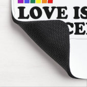 Liebe wird nicht im Monat des Rainbow LGBT Pride a Mousepad (Ecke)