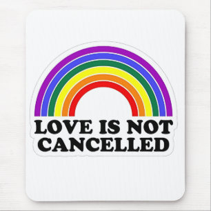 Liebe wird nicht im Monat des Rainbow LGBT Pride a Mousepad