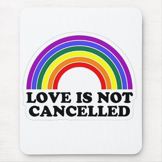 Liebe wird nicht im Monat des Rainbow LGBT Pride a Mousepad (Vorne)