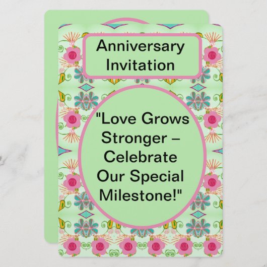 Liebe wird stärker: Feiern Sie einen besonderen Me Einladung (Vorne/Hinten)