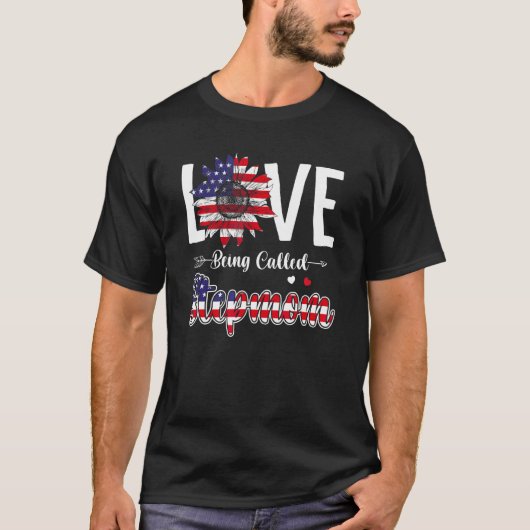 Liebe wird Stepmutter Niedlich Sunflower American  T-Shirt (Vorderseite)