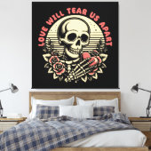 Liebe wird uns beißen leinwanddruck (Insitu (Schlafzimmer))