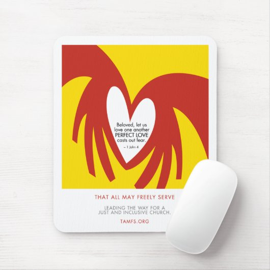 Liebe wirft heraus Furcht Mousepad (Mit Mouse)