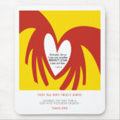 Liebe wirft heraus Furcht Mousepad (Vorne)