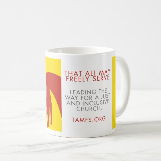 Liebe wirft heraus Furcht-Tasse Kaffeetasse (VorderseiteRechts)