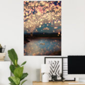 Liebe Wish Lanterns Poster (Heimbüro)