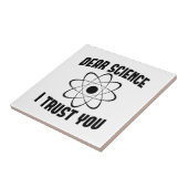 Liebe Wissenschaft, ich vertraue dir - Lustiger Ph Fliese (Seite)