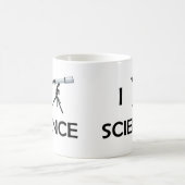 Liebe-Wissenschafts-Teleskop Kaffeetasse (Mittel)
