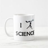 Liebe-Wissenschafts-Teleskop Kaffeetasse (Links)