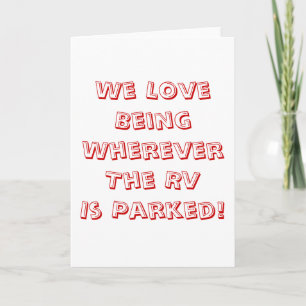 Liebe, wo der RV geparkt ist! Karte