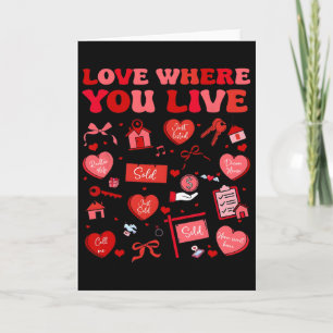 Liebe wo du wohnst Realtor Valentine Immobilien Karte