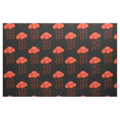 Liebe Wolkenkratzer Rotes Herz Valentinstag Stoff (Yard (91,4 cm))