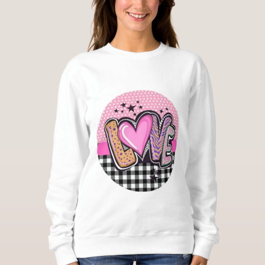 Liebe Women's Basic Sweatshirt (Vorderseite)