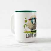 Liebe Wool Zweifarbige Tasse (Vorderseite Links)