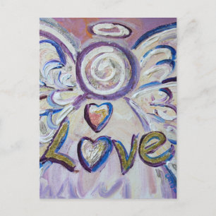 Liebe Word Inspiration Angel Postkarte