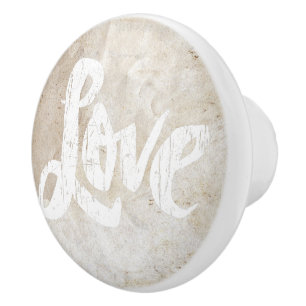 Liebe Word Lettering Hippie Artist Studio Distanz  Keramikknauf