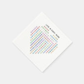 Liebe Word Quest - Heart Puzzle - Ich Liebe Sie Serviette (Ecke)