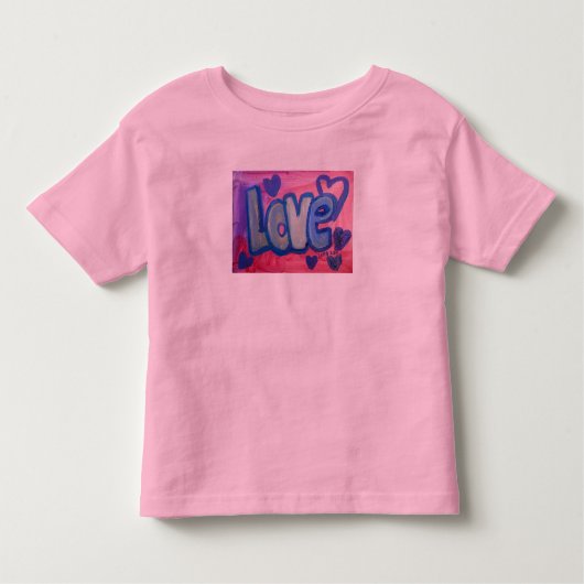 Liebe Word Sweet Candy Art Glitzer Shirts (Vorderseite)