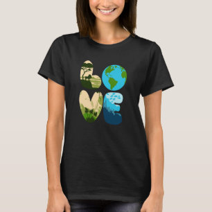 Liebe World Earth Day 2023 Rett Planet Environment T-Shirt