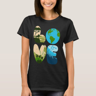 Liebe World Earth Day 2023 Rett Planet Environment T-Shirt