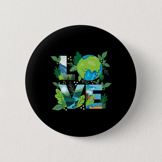 Liebe World - Environmental Protection Earth Day C Button (Vorderseite)