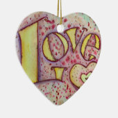 Liebe Wort Inspiration Kunstmalerei Ornament (Rechts)