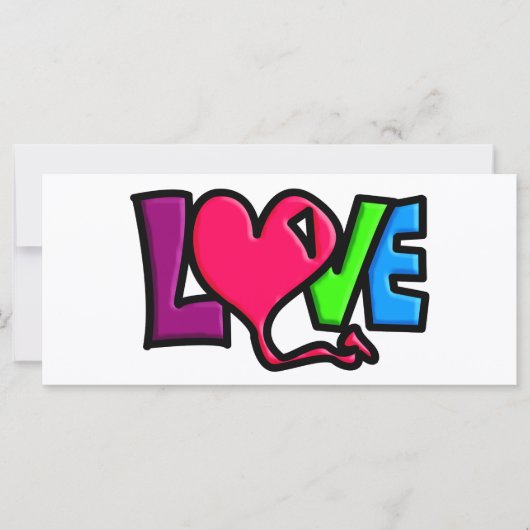 Liebe Wort Kunst Typografie (Vorderseite)