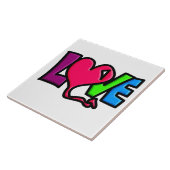 Liebe Wort Kunst Typografie Fliese (Seite)