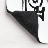 Liebe Wort Typografie Mousepad (Ecke)