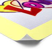 Liebe Worte XOXO Kunstwerke Bilder Poster Art druc (Ecke)