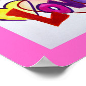 Liebe Worte XOXO Kunstwerke Bilder Poster Art druc (Ecke)