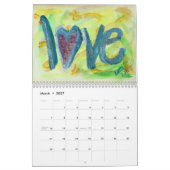 Liebe Wörter XOXO Kunstmalerei Kalender (Mär 2027)
