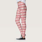 Liebe Wortkettengestaltung Leggings (Links)