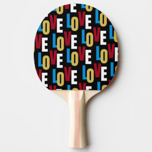 Liebe Wortmuster Tischtennispaddel Tischtennis Schläger