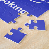 Liebe & Wortwahl in Blau und Weiß Puzzle (Seite)