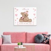 Liebe Wrapped Canvas Leinwanddruck (Insitu (Wohnzimmer))