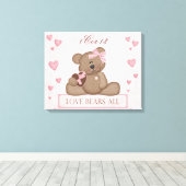 Liebe Wrapped Canvas Leinwanddruck (Insitu (Holzboden))