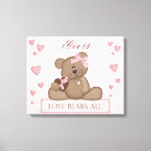 Liebe Wrapped Canvas Leinwanddruck (Vorderseite)