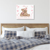 Liebe Wrapped Canvas Leinwanddruck (Insitu (Schlafzimmer))
